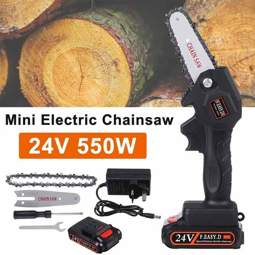 მინი ჯაჭვური ხერხი 2 ბატარიით Mini Electric Chainsaw UCO