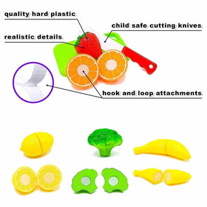 საბავშვო სათამაშო დასაჭრელი ხილის კომპლექტი 15 ცალი CC 666S-13 UCO