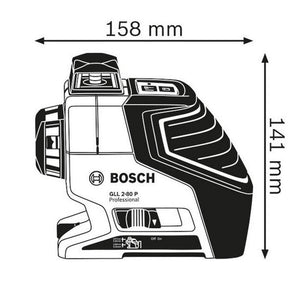 ლაზერული ნიველირი BOSCH GLL 2-80 P+შტატივი