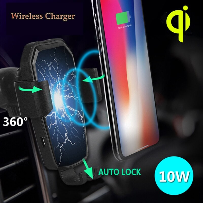 მობილურის სამაგრი დამუხტვის ფუნქციით Vehicular Wireless Charger K81 UCO