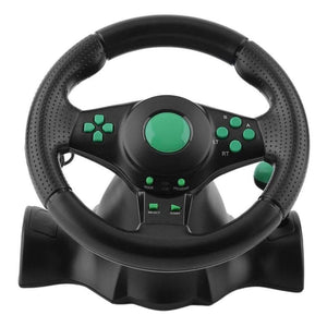 სათამაშო საჭე პედლებით PS3, PS2 და PC Vibration Steerin Wheel UCO