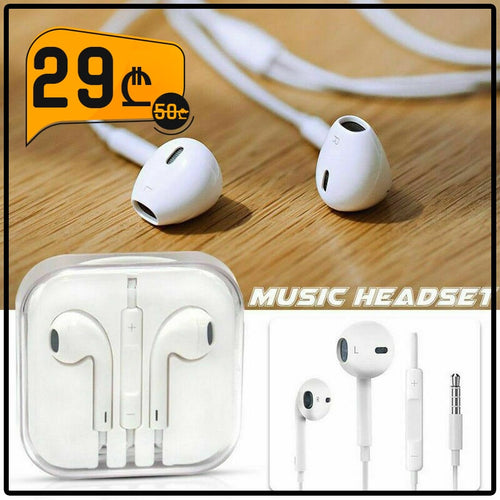 ყურსასმენი Apple EarPods 3.5mm Jack