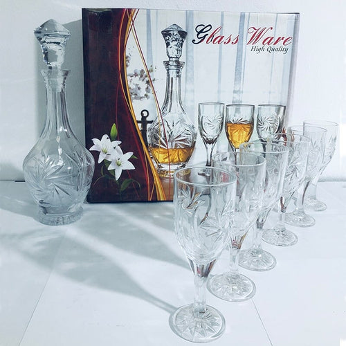გრაფინი ლიქიორის 6 ჭიქით Lismore Premium 7PCS