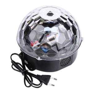 MP3 LED მანათობელი ჩაშენებული Bluetooth დინამიკით და პულტით Magic Ball Light