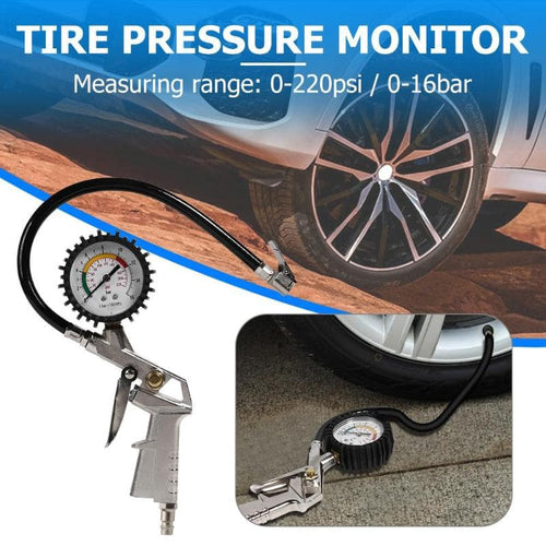 საბურავის გასაბერი მანომეტრით Inflator And Gauge Kit