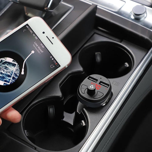 მანქანის Bluetooth მოდულატორი 2 USB ინტერფეისით Hoco E41