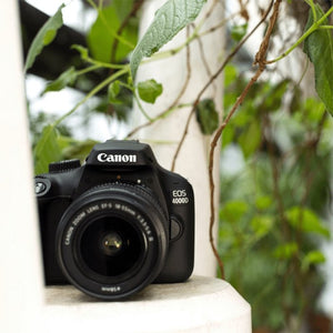 ფოტოაპარატი Canon EOS 4000D Black + ობიექტივი EF-S 18-55 DC III