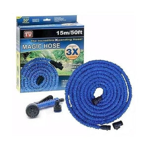 ეზოს წელვადი მულტიფუნქციური შლანგი Magic Hose Blue - 15 მეტრი