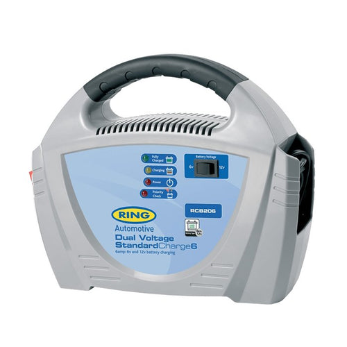 აკ. ბატარეების დამტენი 6/12ვ, 6ამპ Ring RECB206