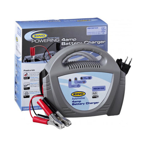 ავტომობილის აკუმულატორის დამტენი RING RECB104