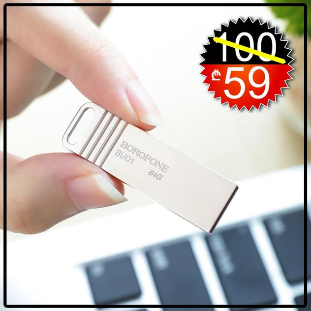 USB ფლეშ მეხსიერება 64GB Borofone BUD1