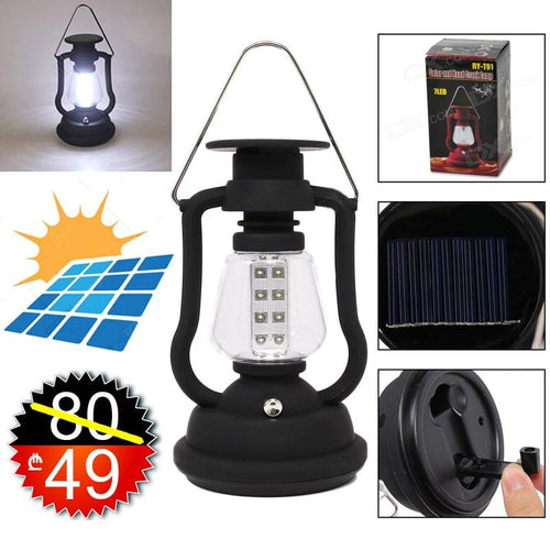 მზის ენერგიაზე მომუშავე ფანარი Solar and Hand Grank Lamp RY-T91