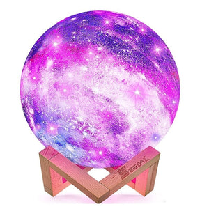 3D სანათი დისტანციური მართვით 3D Moon Lamp UCO