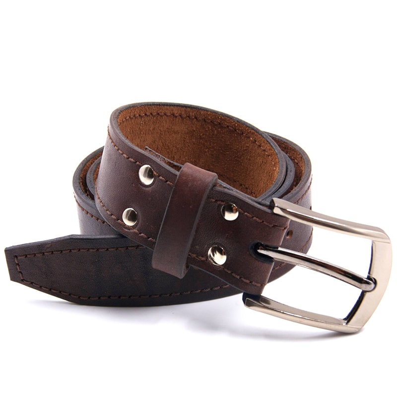 ხელნაკეთი ნატურალური ტყავის ქამარი Hogy HG-87 Handmade Leather Belt