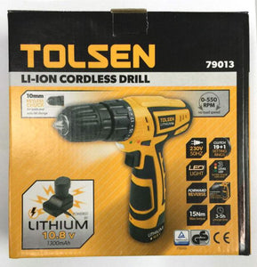 აკ. ბურღი-სახრახნისი Tolsen 79036 და პირების კომპლექტი Tolsen 20365 საჩუქრად