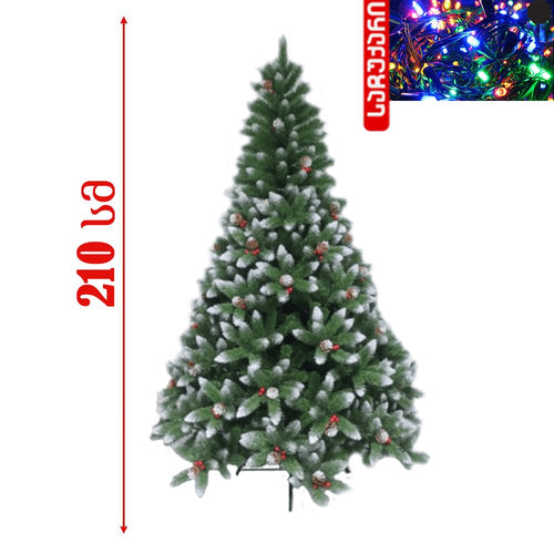 ნაძვის ხე 210 სმ (თოვლის ეფექტით) Spoly