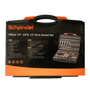 გერმანული Schpindel-ის 150 ცალიანი ხელსაწყოების ნაკრები