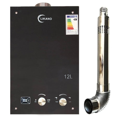 გაზის წყლის გამაცხელებელი LIKANO 12L Black